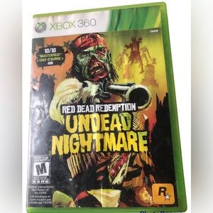 RED DEAD REDEMPTION UNDEAD NIGHTMARE XBOX 360 no manual or map